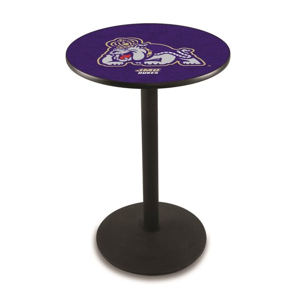 42" Blk Wrinkle James Madison Pub Table